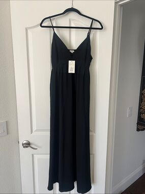 target linen maxi dress Linen Blend Square Neck Maxi Dress